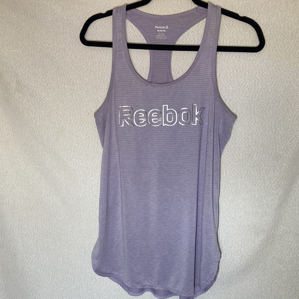 Reebok Lavender racer back tank Size M